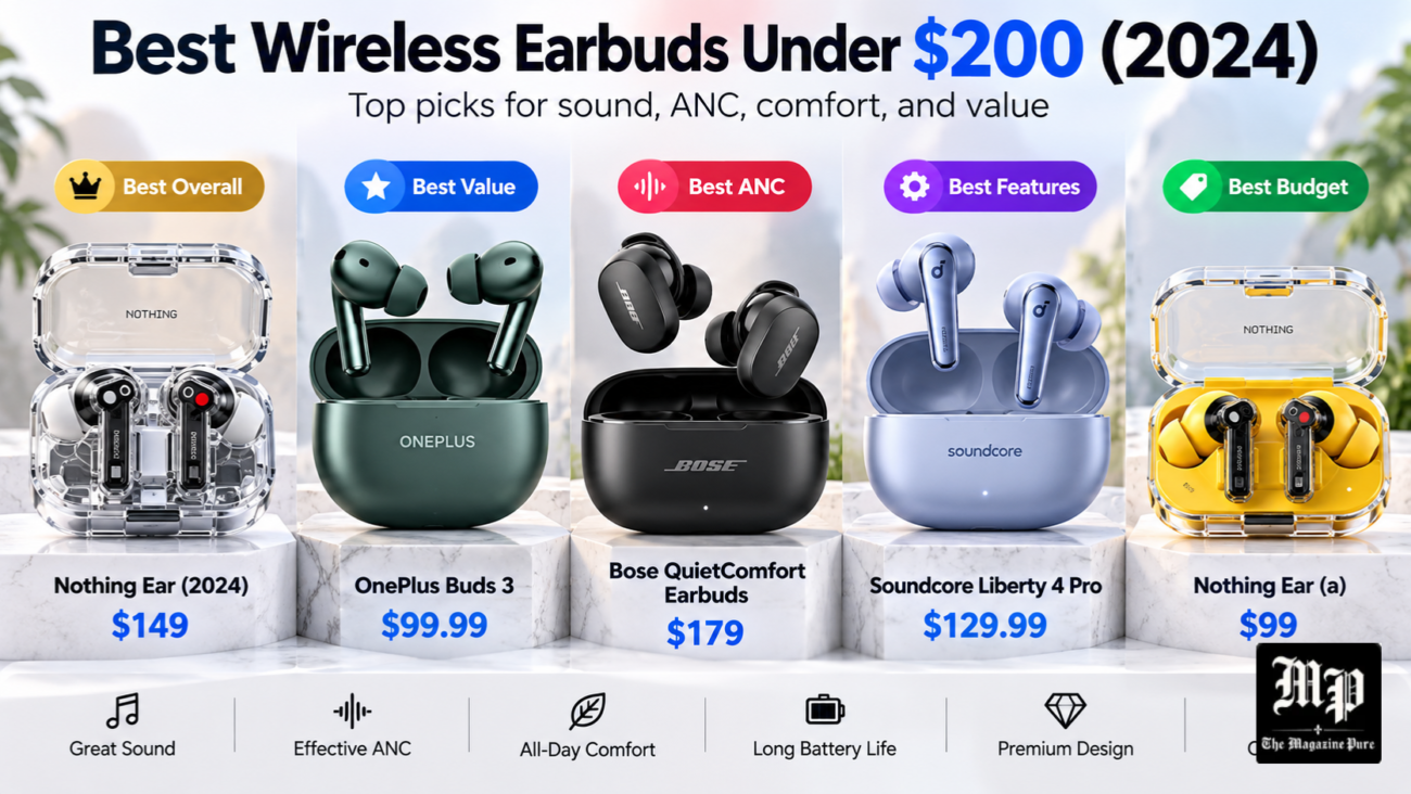 Best Wireless Earbuds Under 200 Dollars 2024