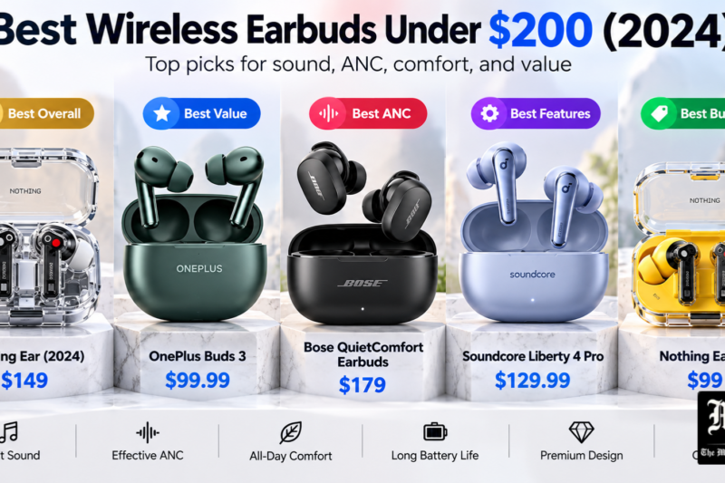 Best Wireless Earbuds Under 200 Dollars 2024: Top Affordable Earbuds for Sound, Comfort, and Battery Life