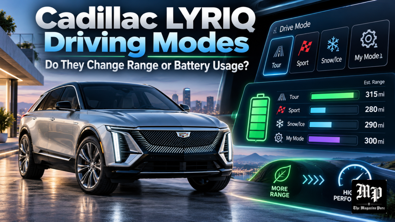 Do the Driving Modes in Cadillac LYRIQ Offer Different Ranges or Battery Usages?