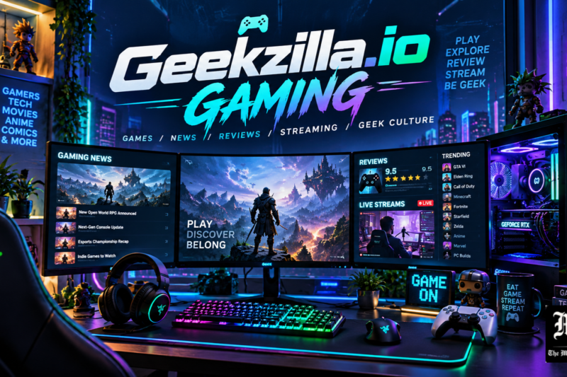 Geekzilla.io Gaming: Complete Guide to Technology, Podcasts, Gaming Accessories, and Online Tools